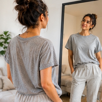 Look nº1 analisado pela estilista IA
